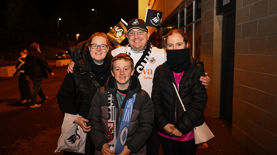 Swansea City fans v Man City